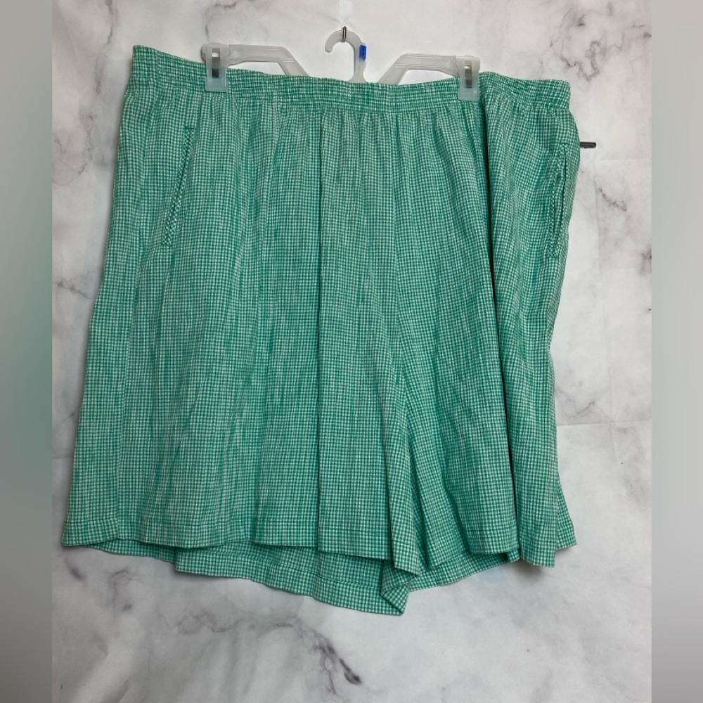 NWT Koret Francisca Buffalo Check High Rise Boyfriend Shorts